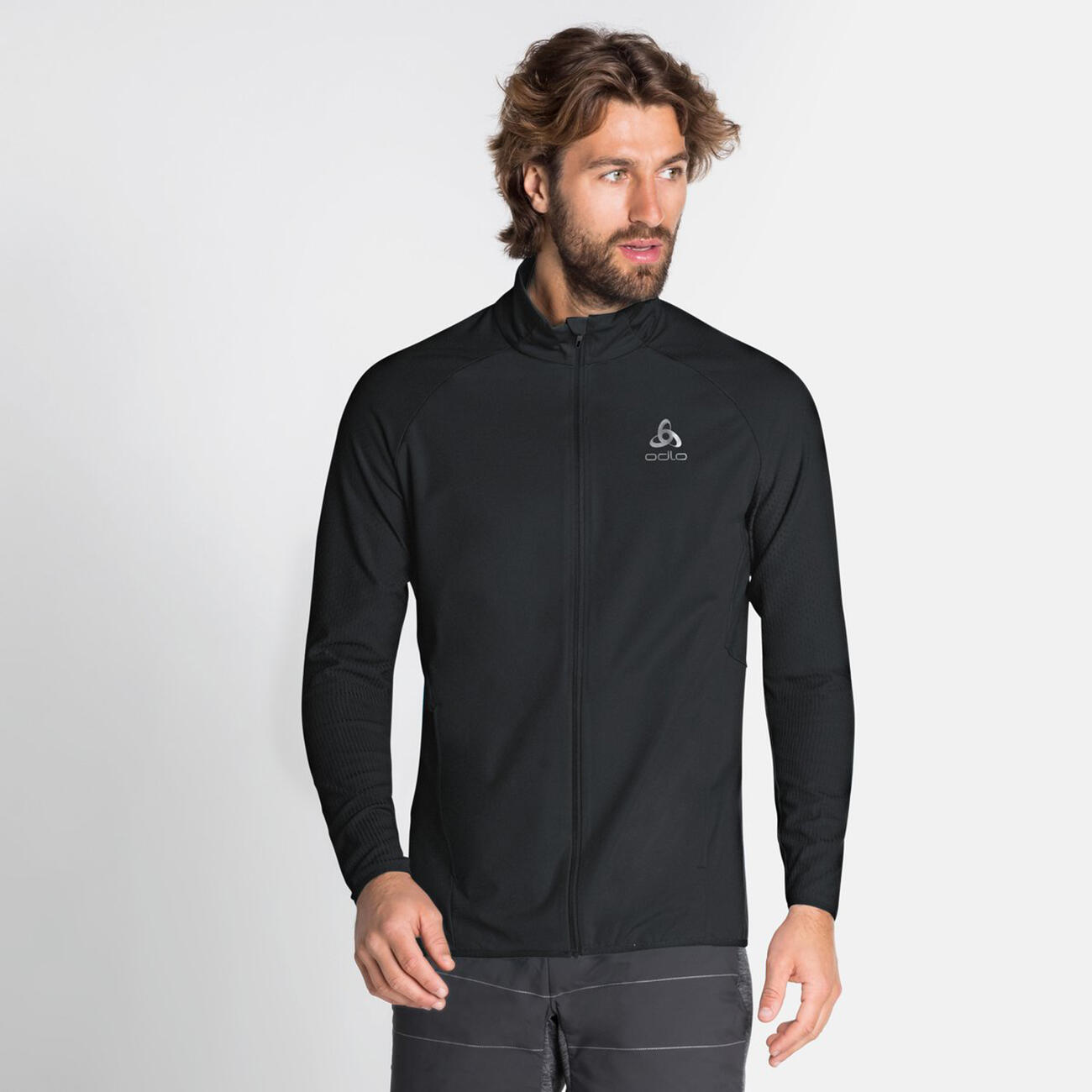 Veste Coupe-Vent Odlo Zeroweight Warm Hybrid Noir 5/5