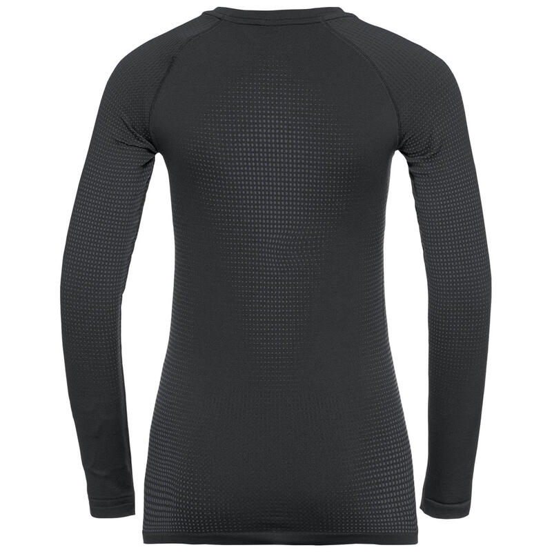 BL TOP CREW NECK L/S PERFORMANCE WARM EC - BLACK   NEW ODLO GRAPHITE GREY