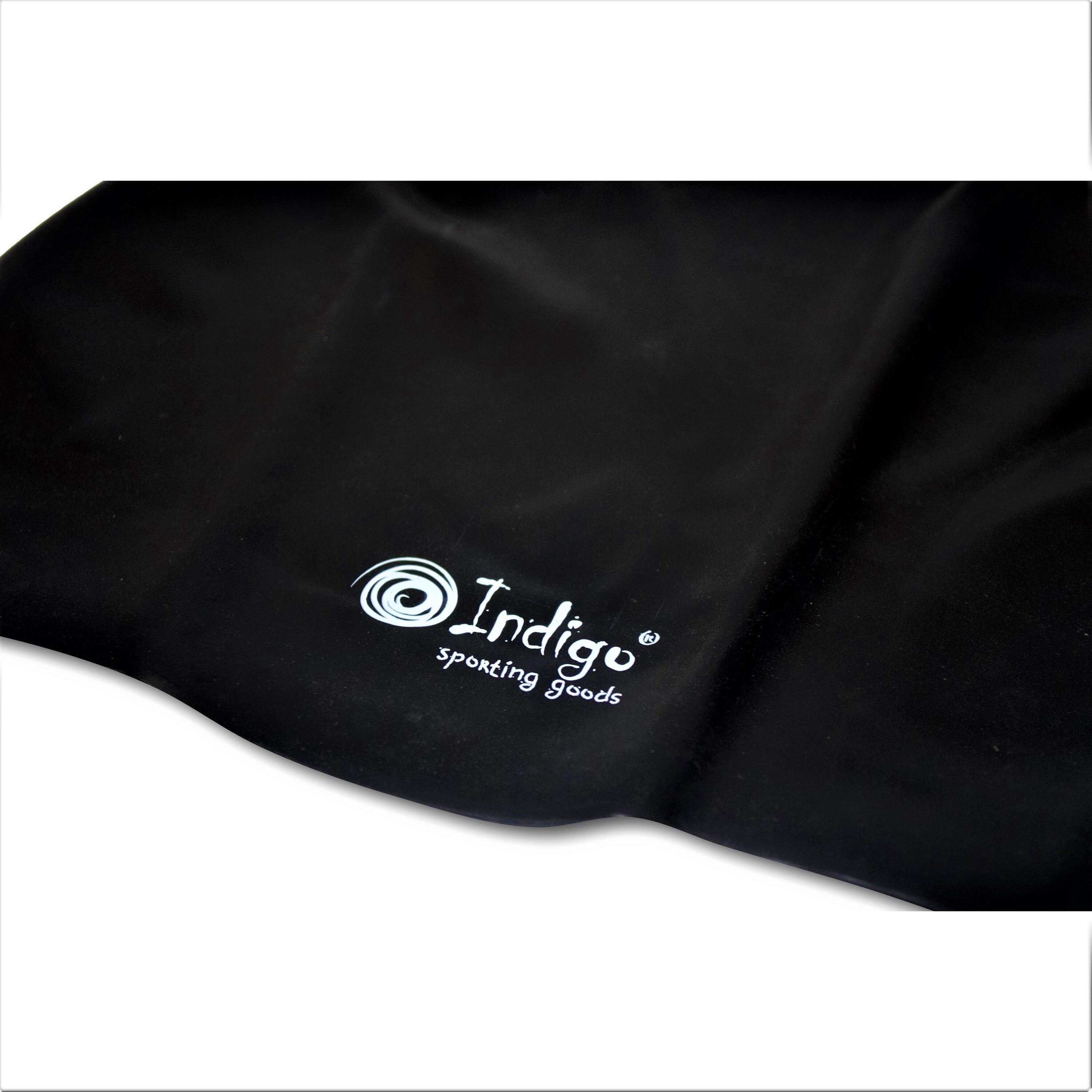 Gorro de Natación Silicona para Cabellos Largos  INDIGO  Negro 4/5