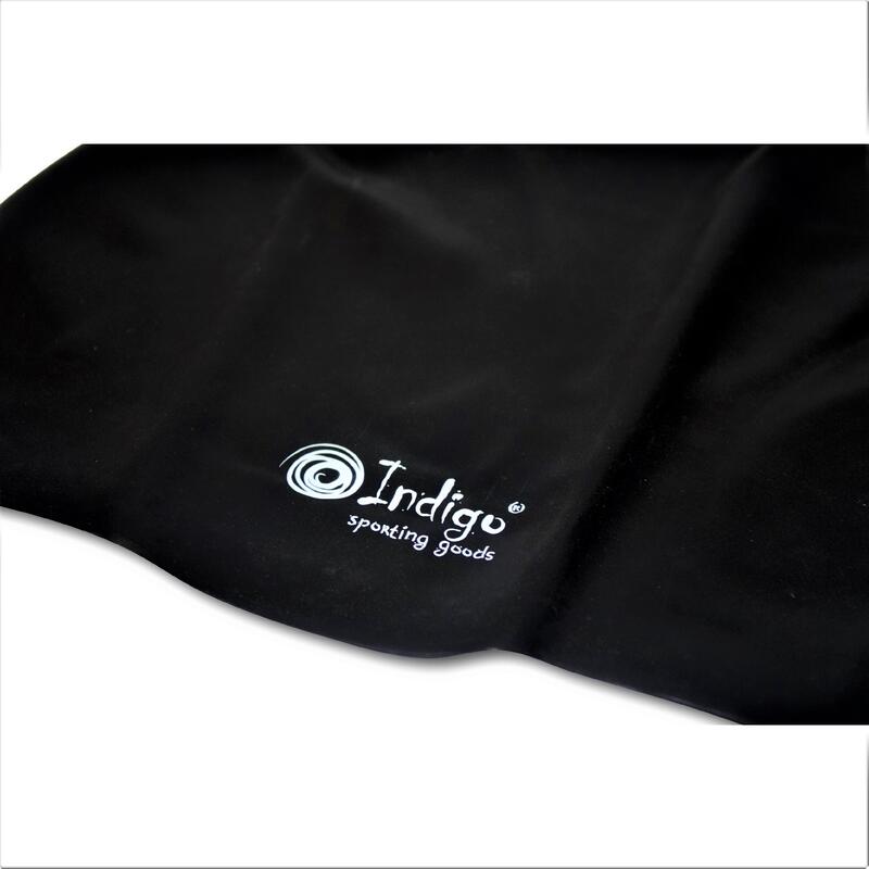 Gorro de Natación Silicona para Cabellos Largos  INDIGO  Negro