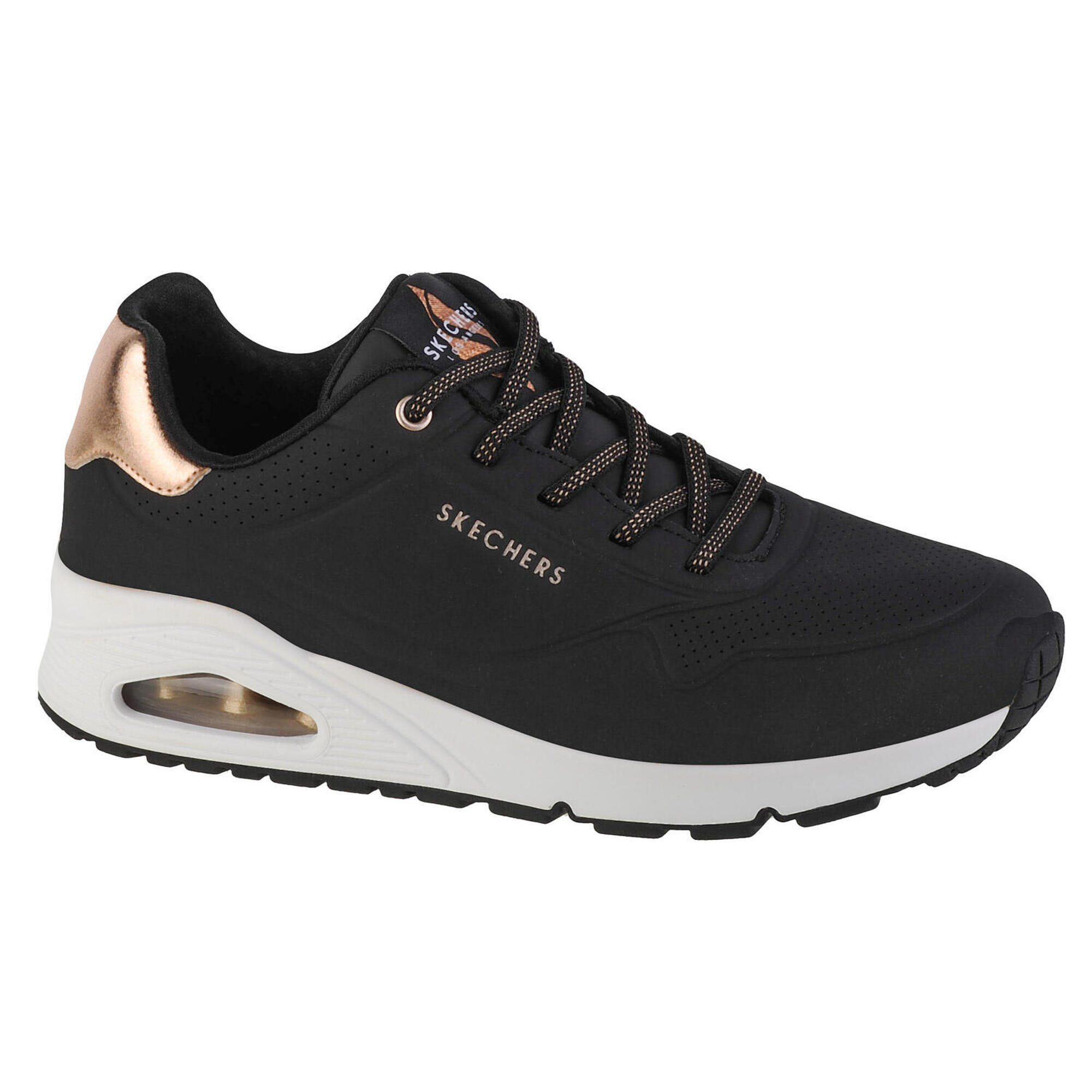 Skechers - Sneakers Pour Femmes Uno-shimmer Away - Chaussures De Sport - Blanc|noir - 41 - Decathlon