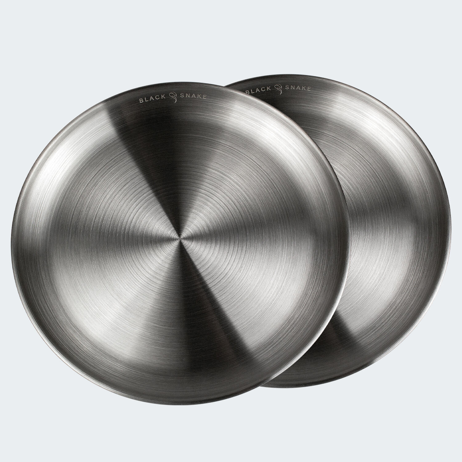 Set 6 Piatti In Acciaio Inox 20 Cm – Rotondi, Impilabili, Lavastoviglie E Microonde, Antiruggine – Per Campeggio, Picnic, Barbecue E Uso Quotidiano