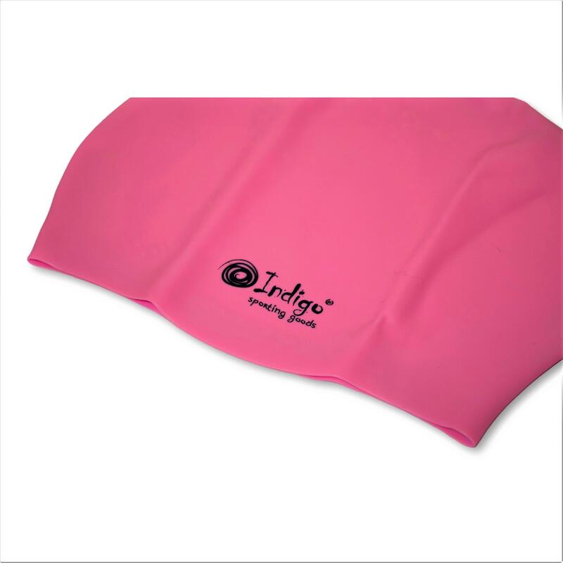 Bonnet de Natation en Silicone Étanche pour Cheveux Longs
