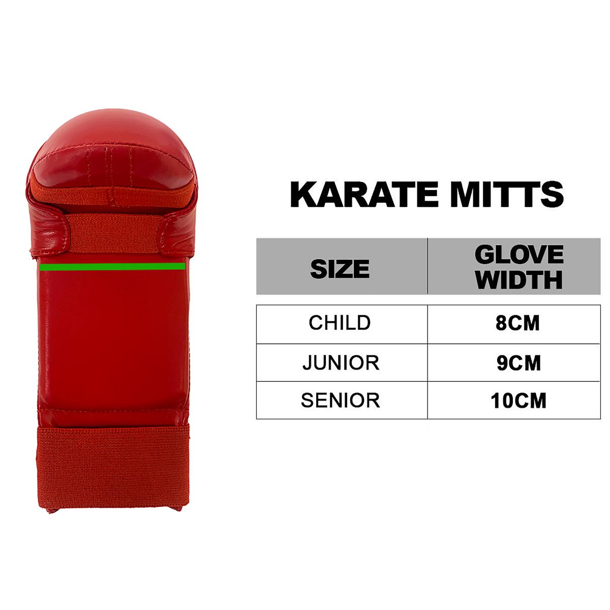 CIMAC COMPETITION KARATE MITTS WITH THUMB 2/4
