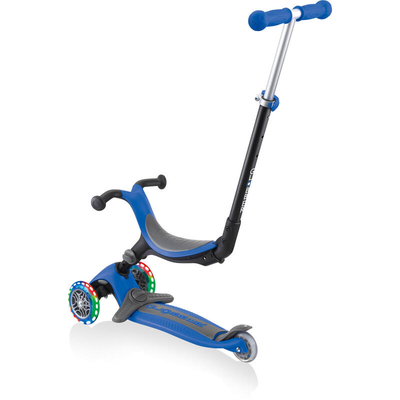 Globber draisienne / Tricycle | GO UP Foldable Plus Lights |Blue