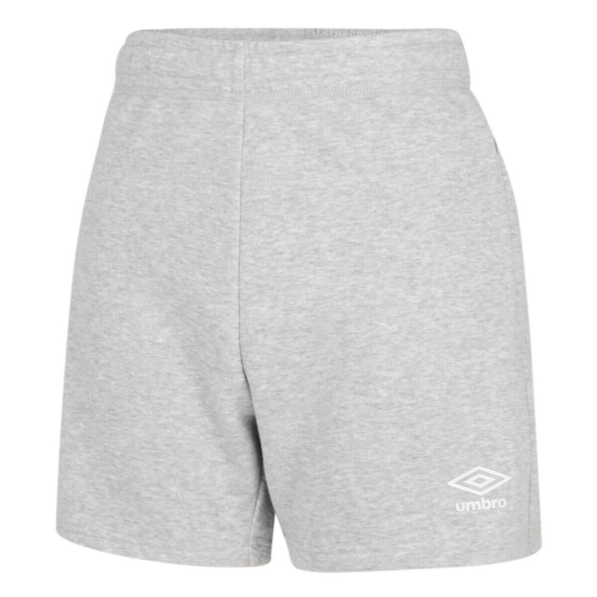 UMBRO Womens/Ladies Club Leisure Shorts (Grey Marl/White)