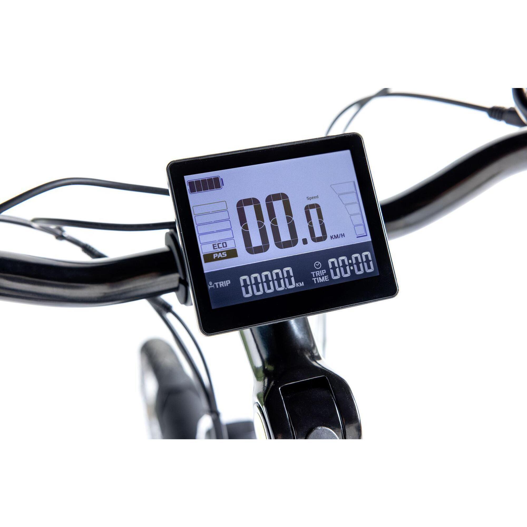 Bicicleta eléctrica de paseo E-CITY 28PRO con Motor central. 4/7