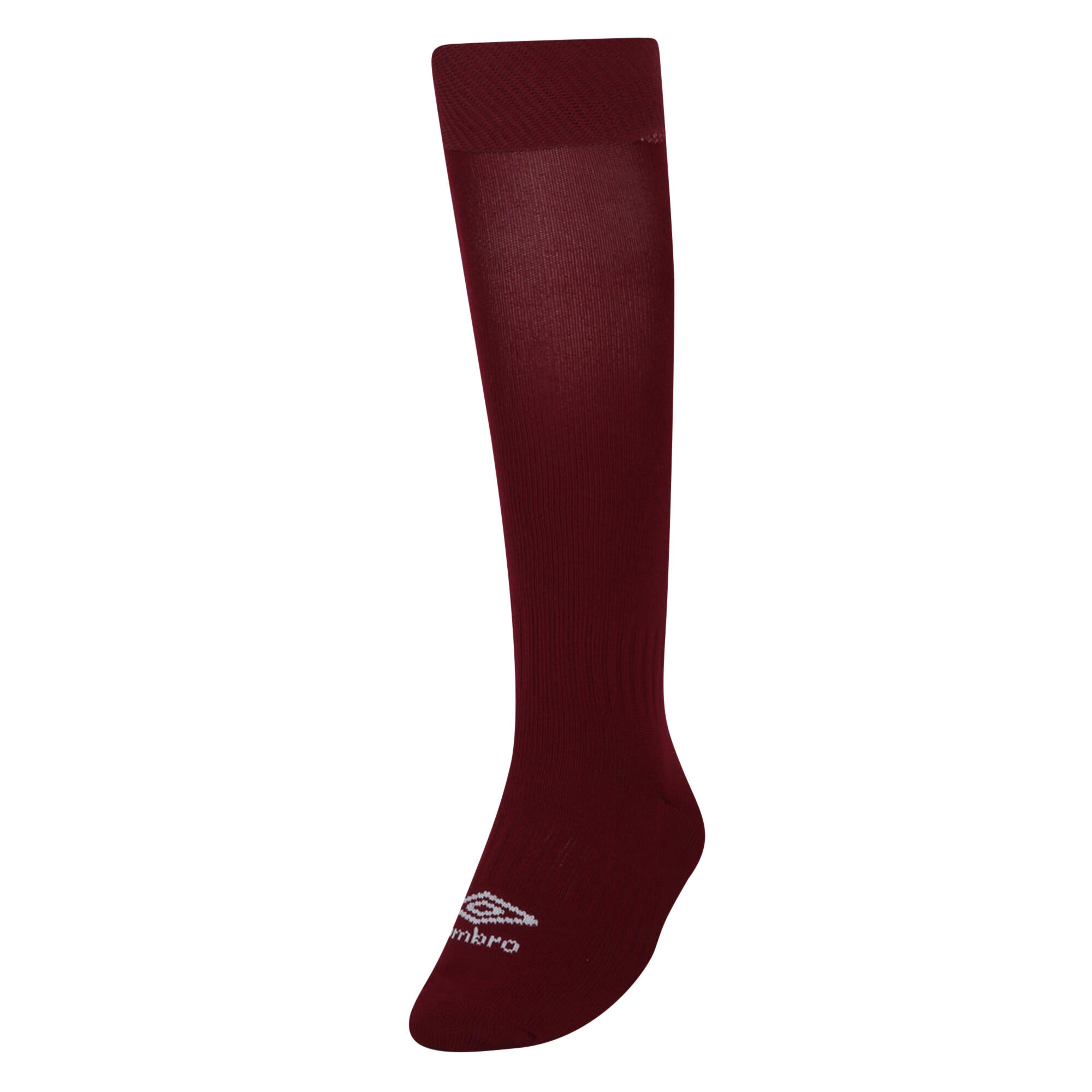 UMBRO Childrens/Kids Primo Football Socks (Claret Red/White)