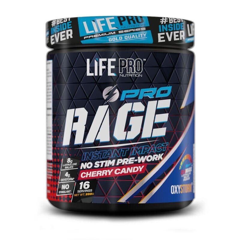 Bebida pre-entrenamiento Life Pro Cross Training Rage Pro 290g Caffeine Free