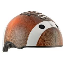 Fahrradhelm für Kinder | Brauner US Football | Crazy Safety | EN1078 Geprüft