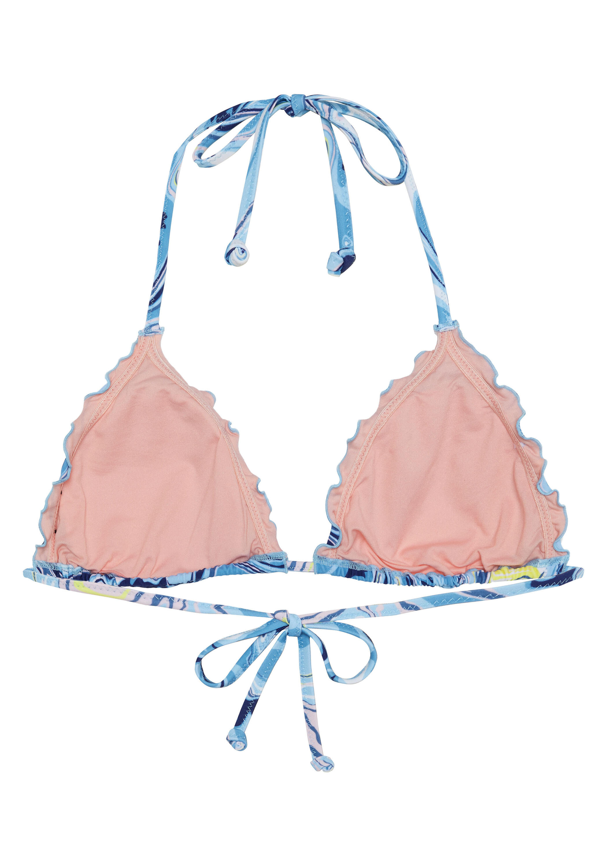 Bikini-Top mit gerüschten Säumen 2/6