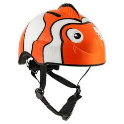 Casco de bicicleta para niños |Pez Payaso Naranja| Crazy Safety| Aprobado EN1078