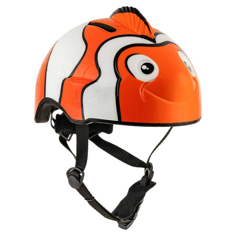 Casco da Bici per Bambini | Pesce Pagliaccio Arancione | Crazy Safety | EN 1078