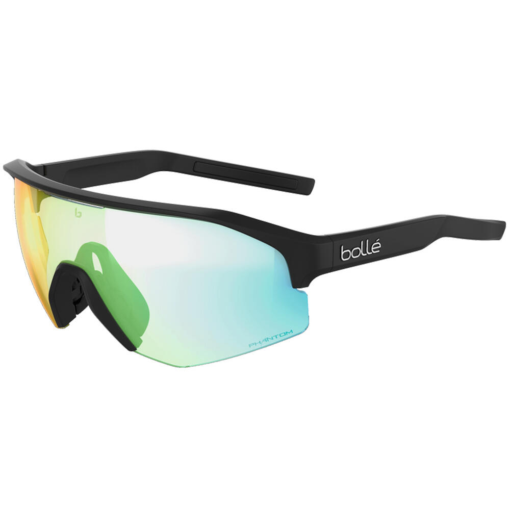 BOLLÉ LIGHTSHIFTER XL SUNGLASSES - Black/Phantom Green Photochromic