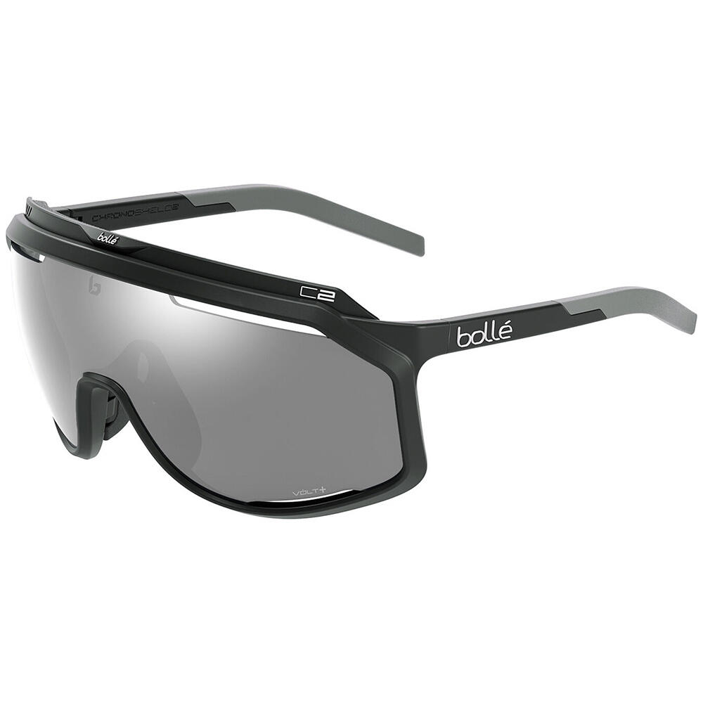 BOLLÉ CHRONOSHIELD SUNGLASSES - Black/Volt+ Cold White Polarized