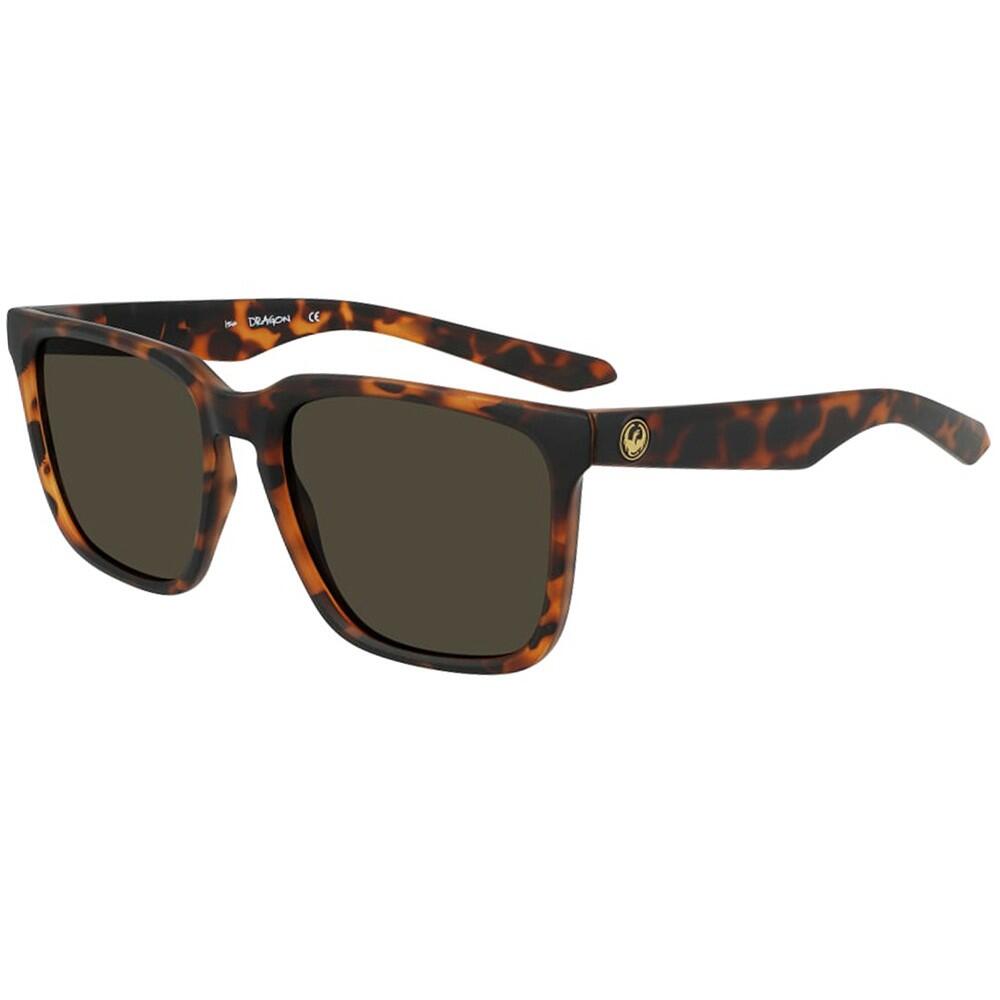 DRAGON BAILE XL SUNGLASSES - Dark Tortoise/Polarized LL Brown