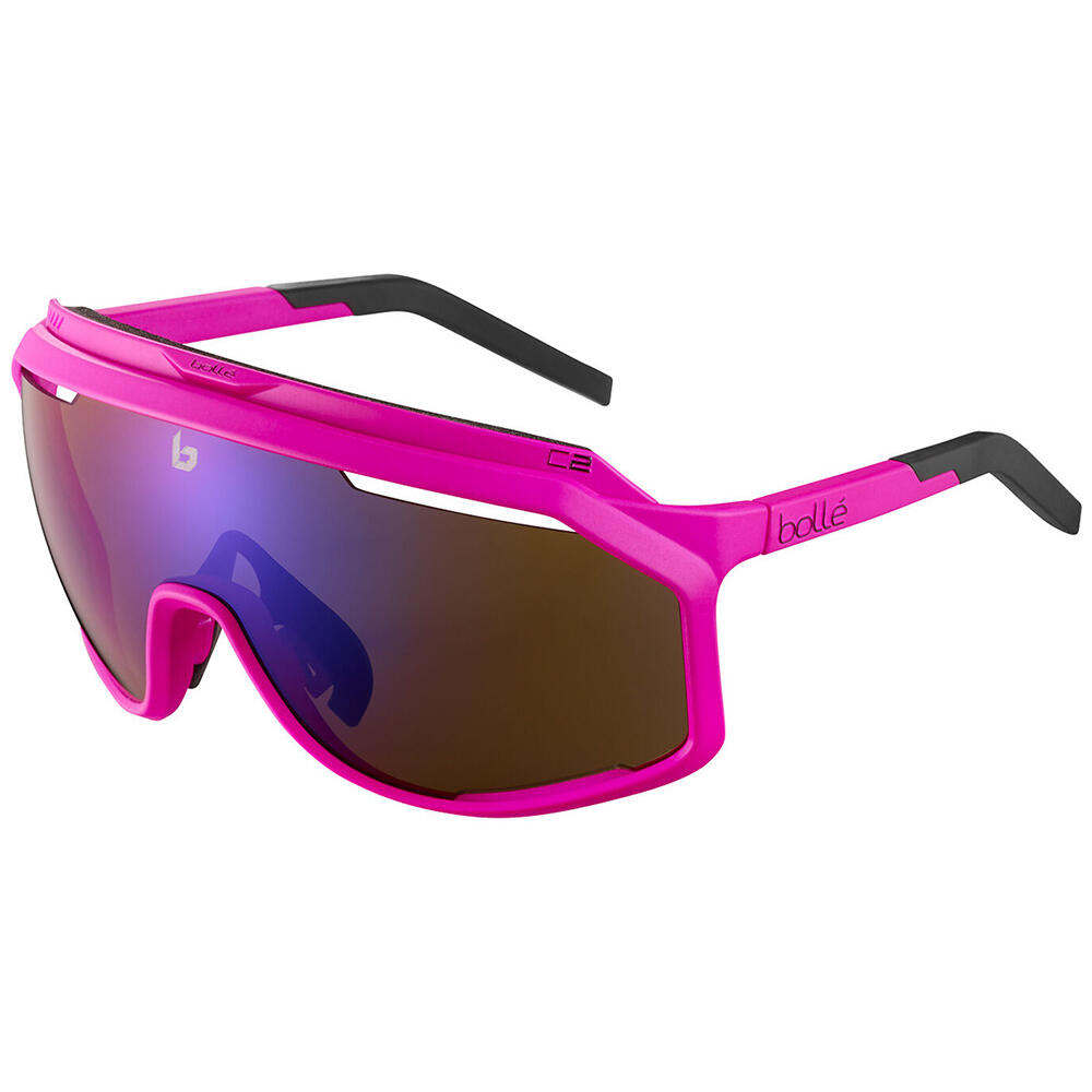 BOLLÉ CHRONOSHIELD SUNGLASSES - Matte Pink/Brown Blue