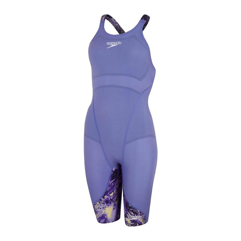 Costum inot femei Speedo LZR KneeSkin mov/verde