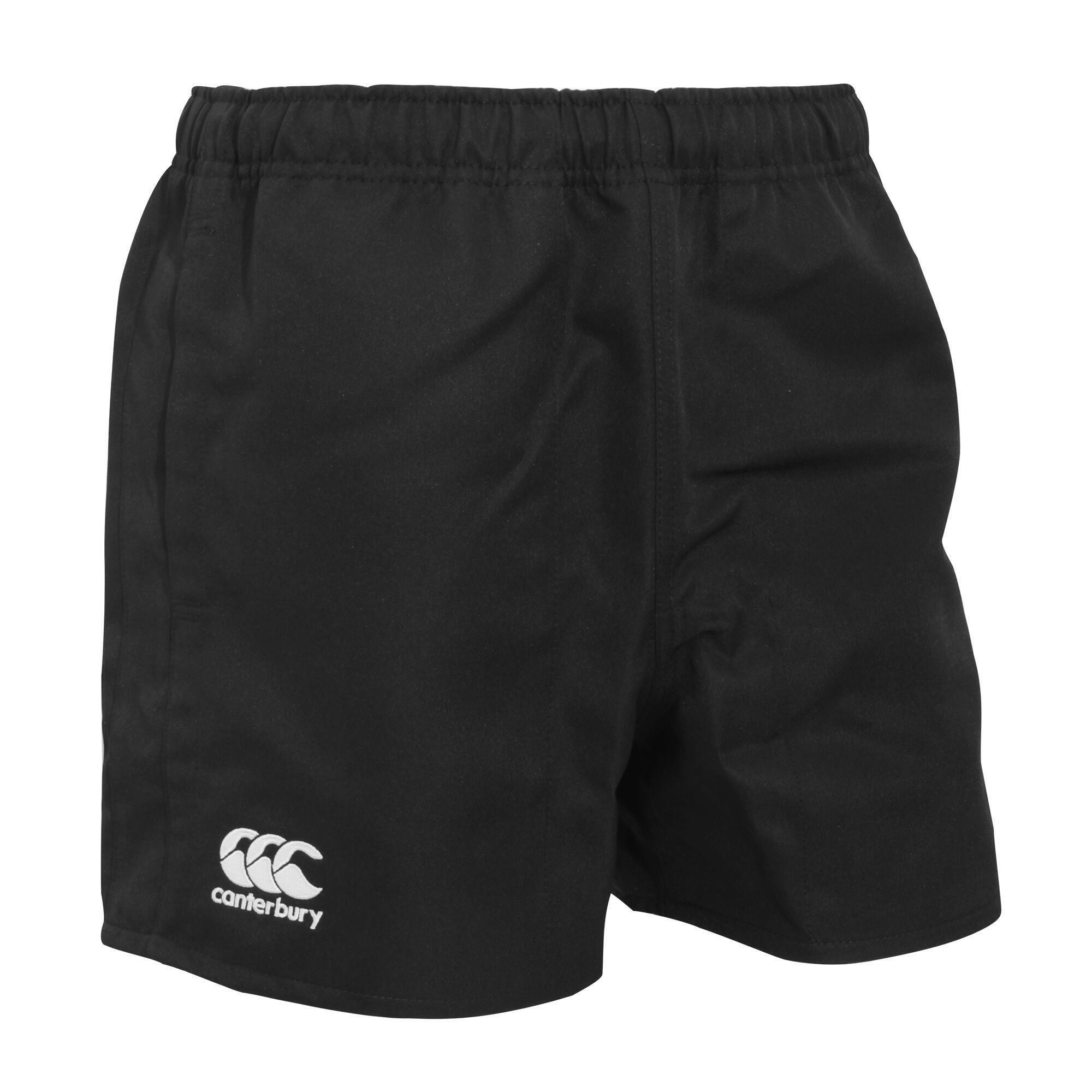 Mens Professional Elasticated Sports Shorts (Black) 3/3
