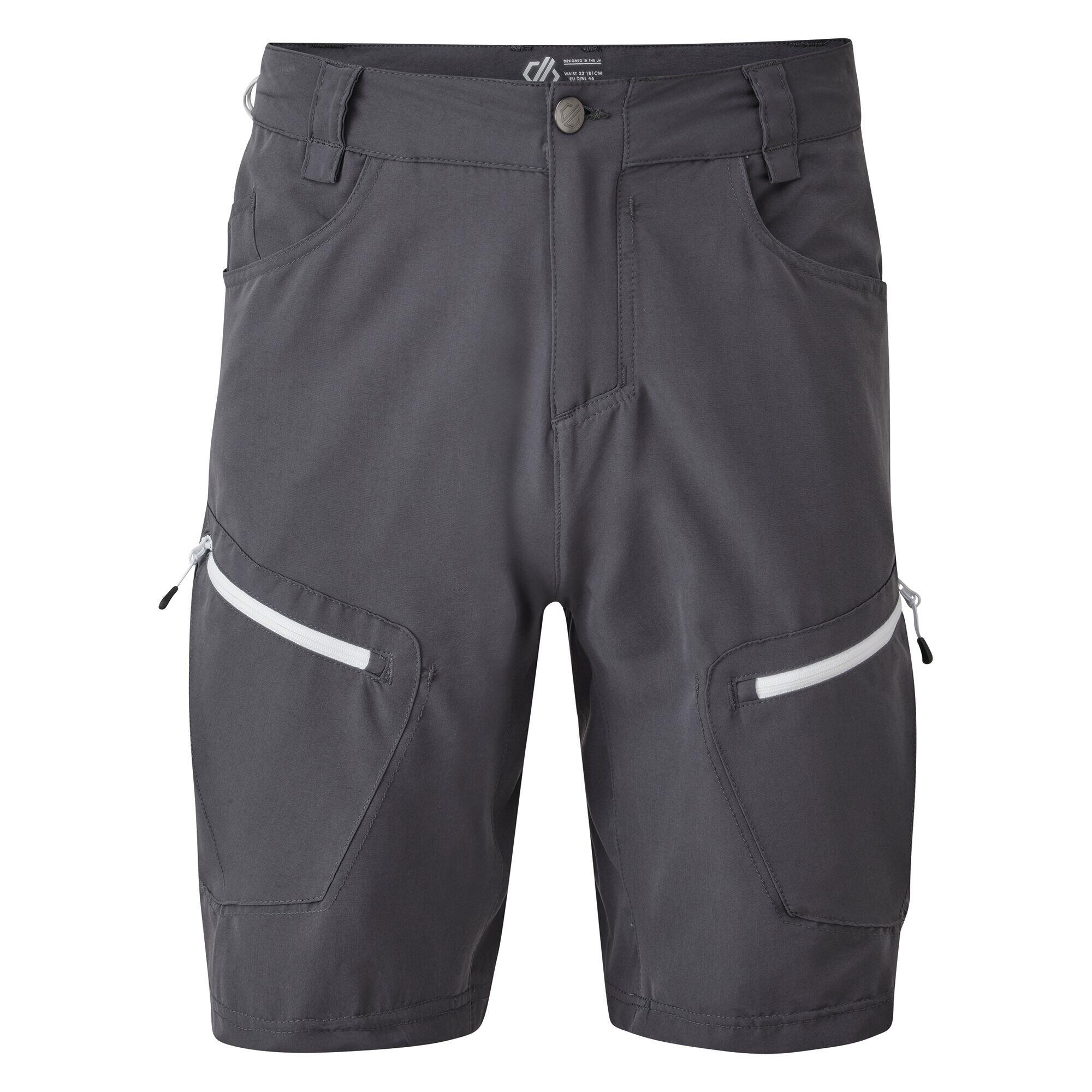 DARE 2B Mens Tuned In II Multi Pocket Walking Shorts (Ebony Grey)