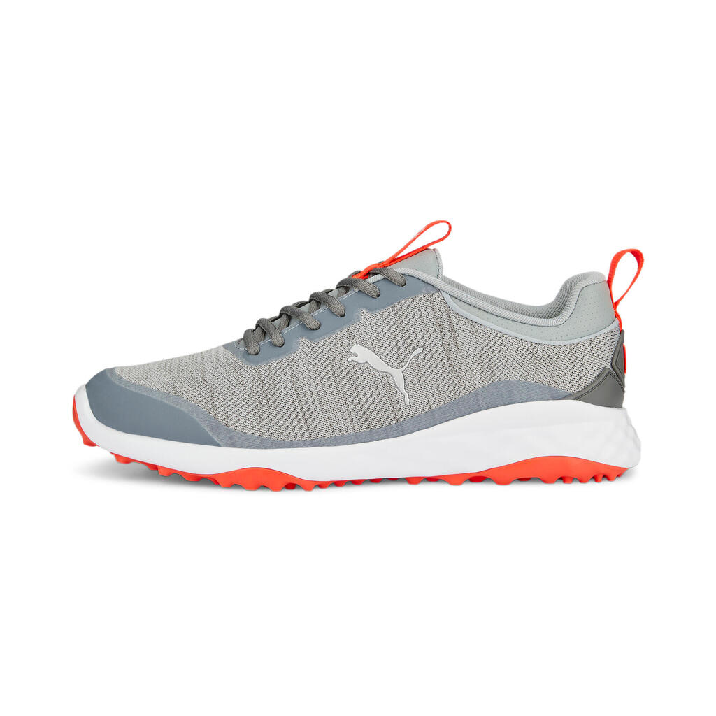 Puma Fusion Pro Golf Shoes Cool Mid Gray/Silver/Red