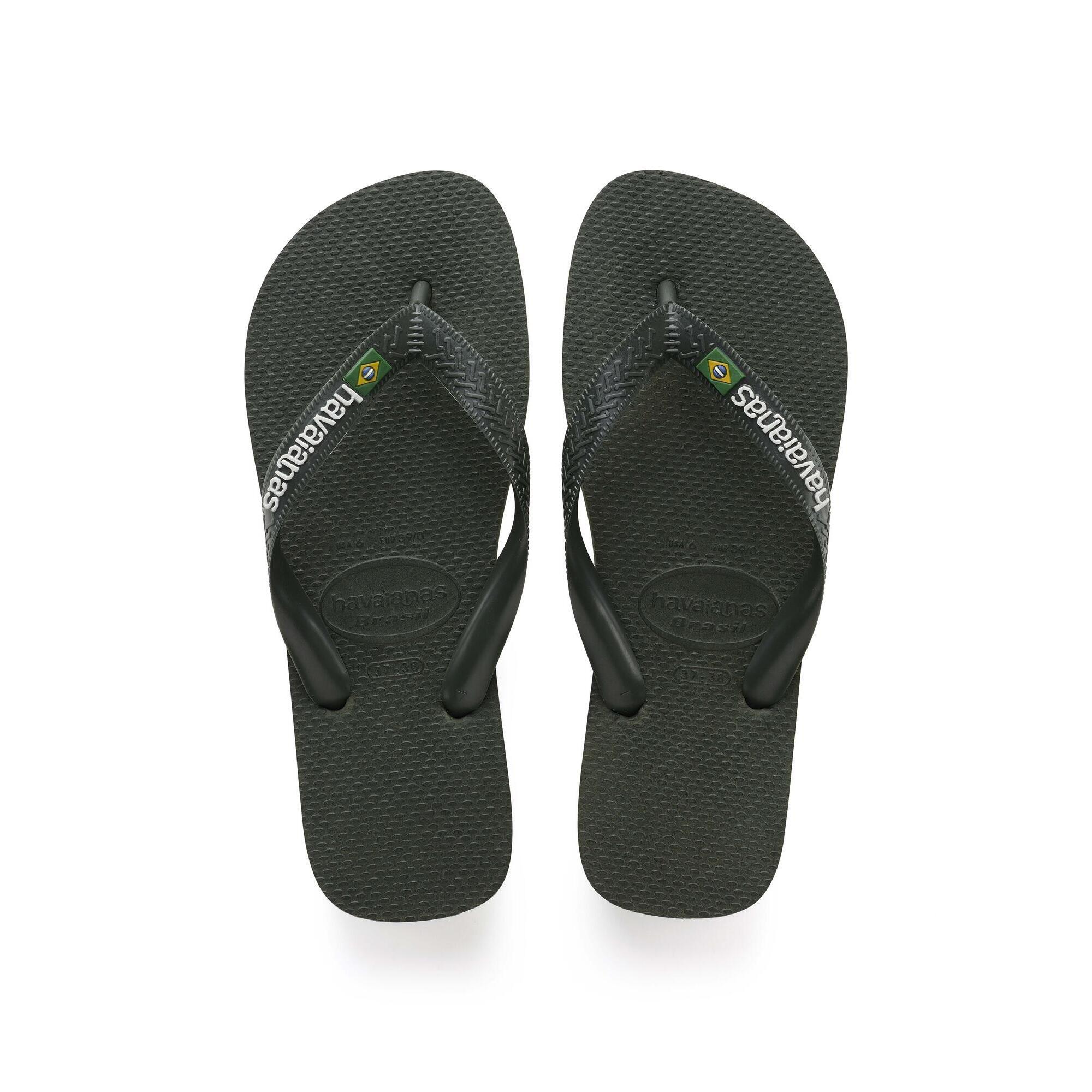 Havaianas - Tong Havaianas H Brazil Logo Pour Homme - Homme - Tongs - Vert - 39/42 - Decathlon