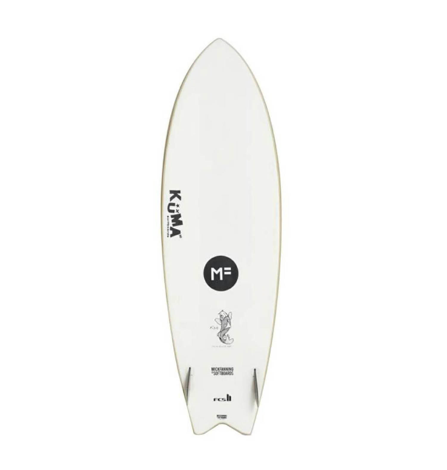 MF X Kuma Fish 5’6 Softboard- Soy 2/3