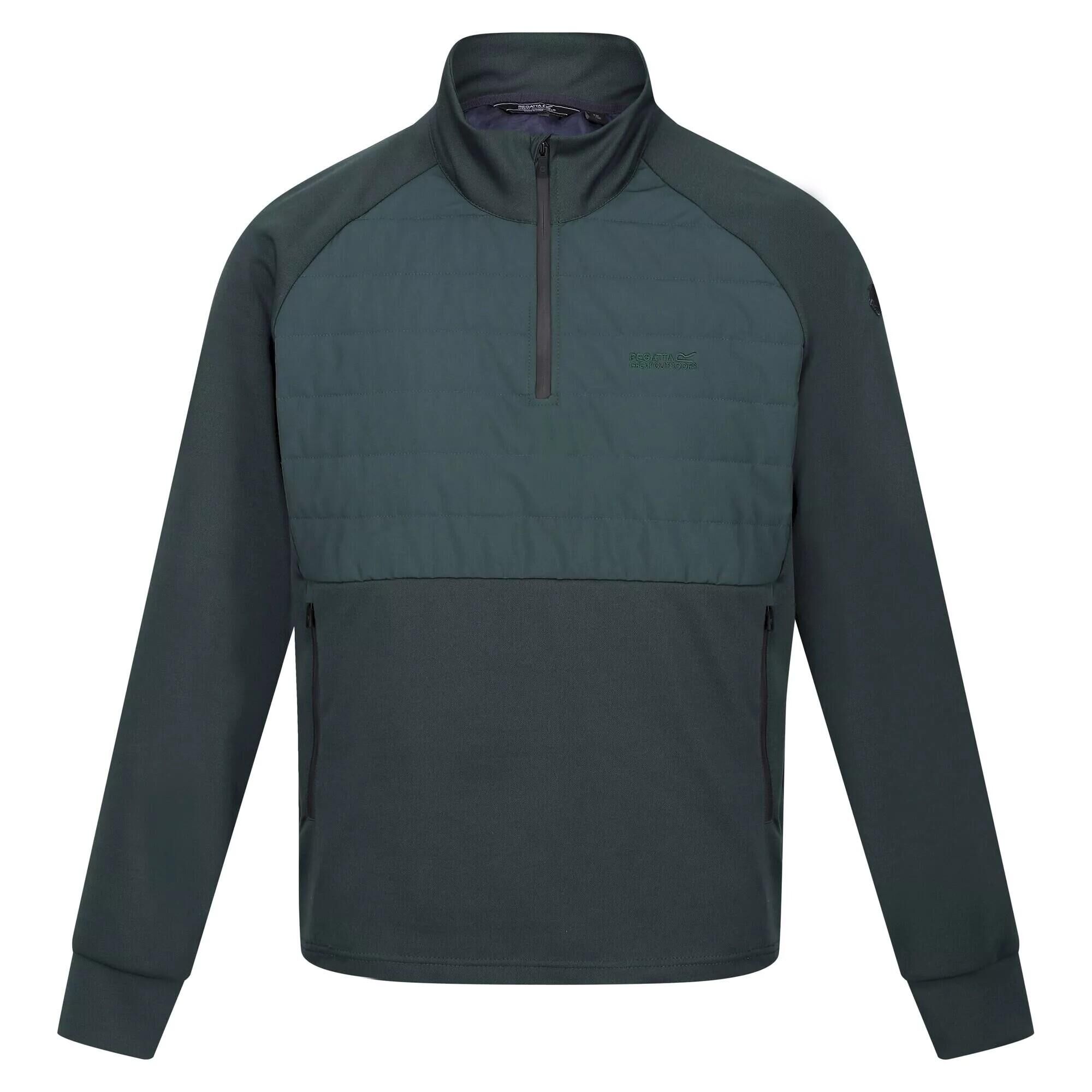 REGATTA Mens Addinston Hybrid Jumper (Green Gables)