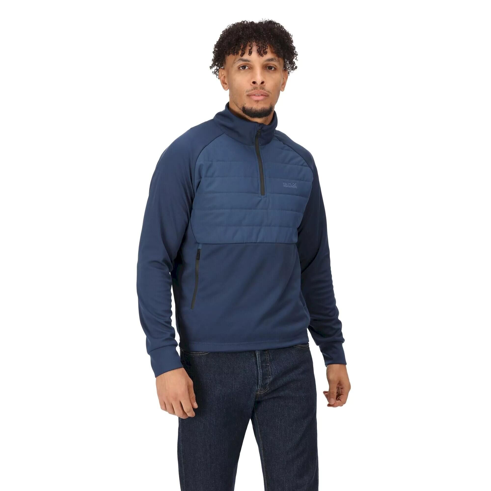 REGATTA Mens Addinston Hybrid Jumper (Admiral Blue)