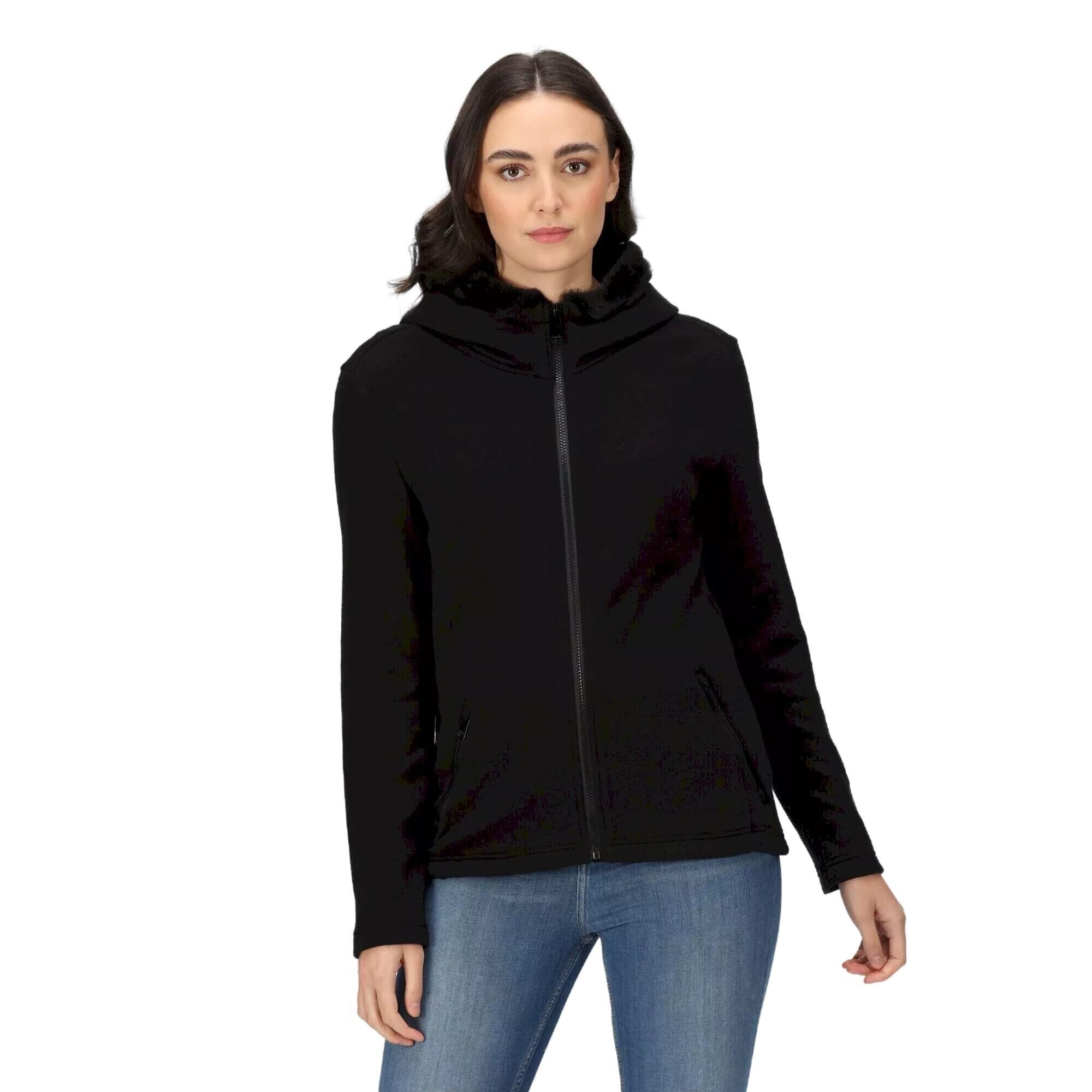 REGATTA Womens/Ladies Avalynn Full Zip Hoodie (Black)