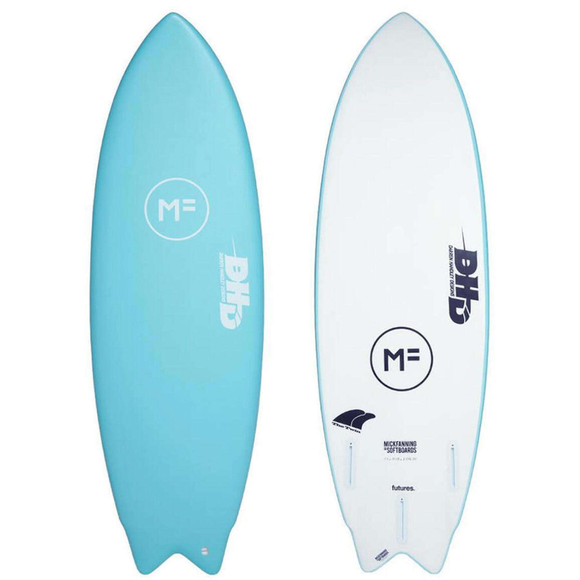 MF X DHD Twin 5'8 Softboard- Blue