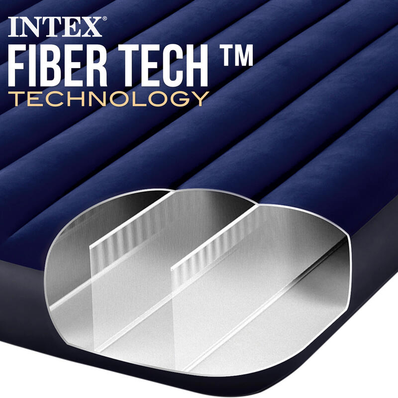 INTEX  Colchão insuflável Intex Dura-Beam Standard Classic Downy 183x203x25 cm