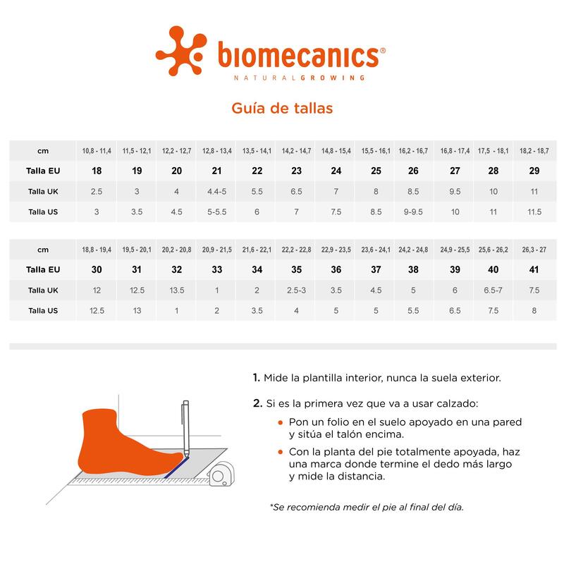 Sandalias Cangrejeras con Cierre Adherente para Niño Biomecanics 232149A Azules