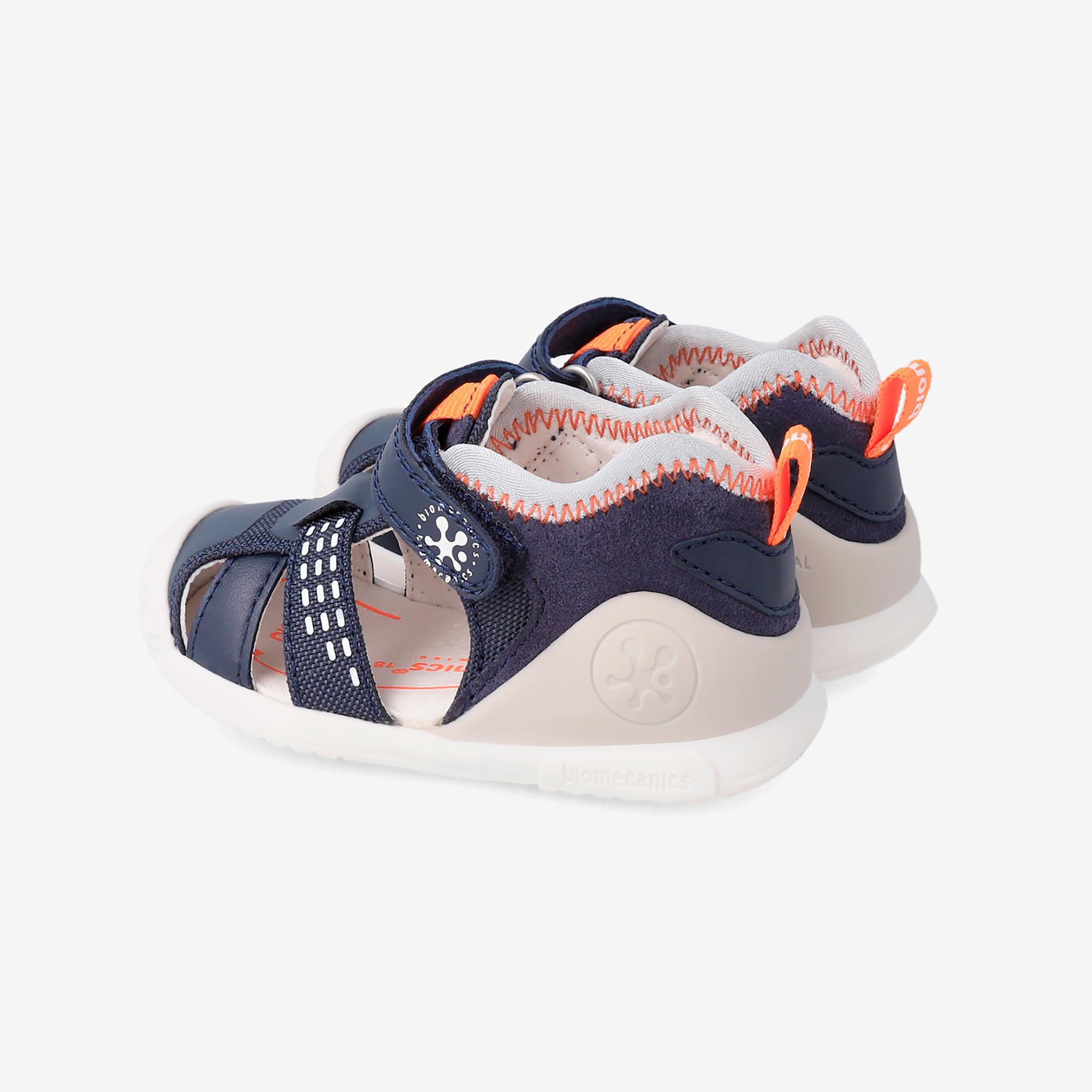 Sandalias Cangrejeras con Cierre Adherente para Niño Biomecanics 232134A Azules 3/5