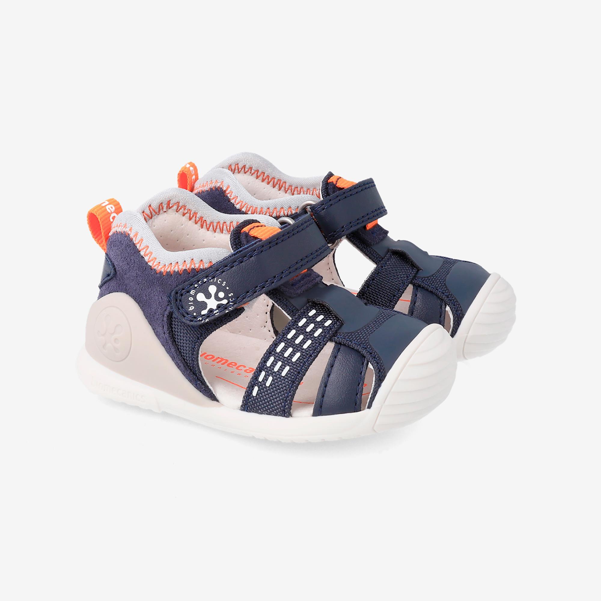 Sandalias Cangrejeras con Cierre Adherente para Niño Biomecanics 232134A Azules 2/5