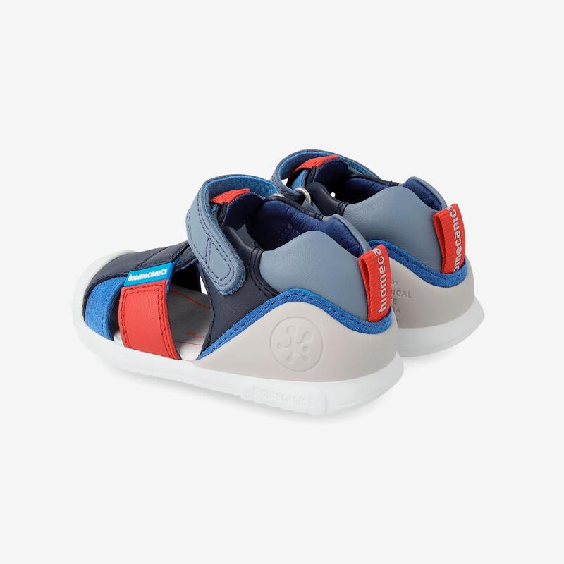Sandalias Cangrejeras con Cierre Adherente para Niño Biomecanics 232149A Azules