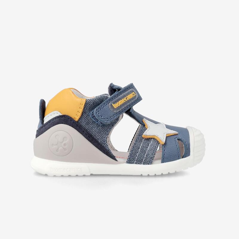 Sandalias Cangrejeras con Cierre Adherente para Niño Biomecanics 232148A Azules