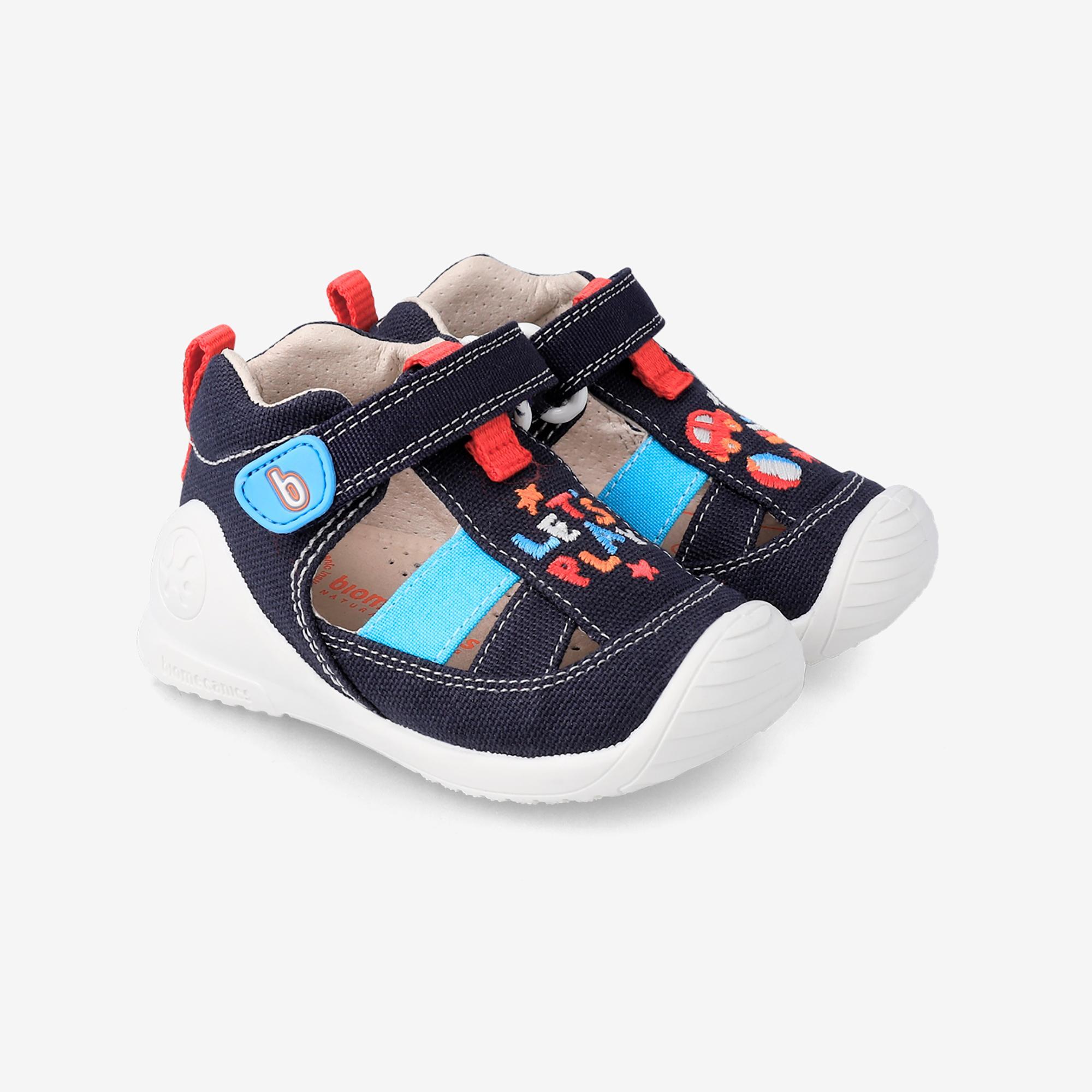 Zapatillas Caminar con Cierre Adherente de Niño Biomecanics 232188A Azul Marino 2/6
