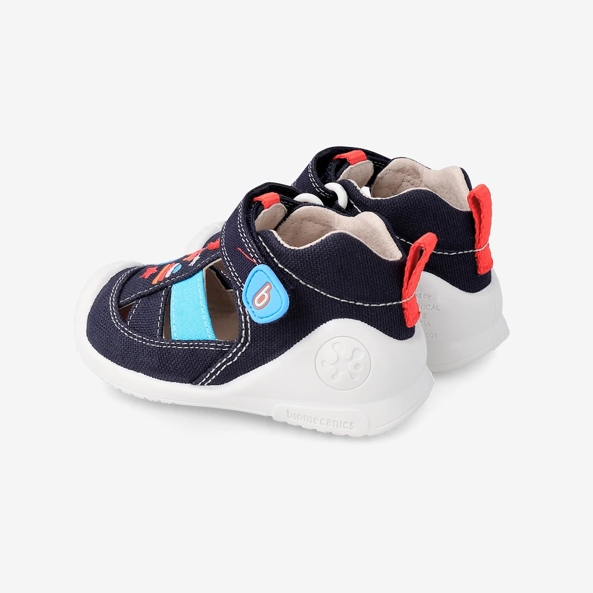Zapatillas Caminar con Cierre Adherente de Niño Biomecanics 232188A Azul Marino 3/6