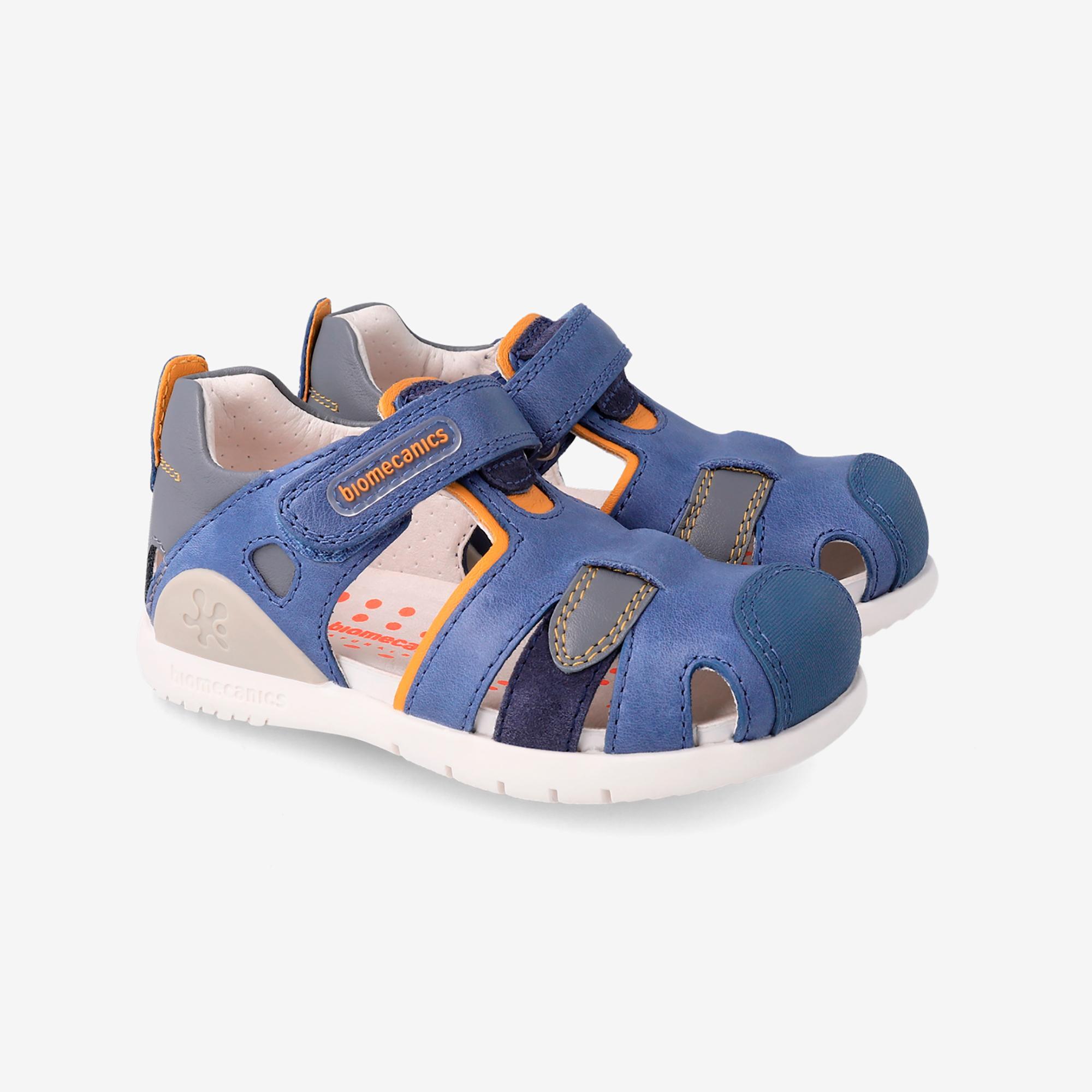 Sandalias Cangrejeras con Cierre Adherente para Niño Biomecanics 232250B Azules 2/5