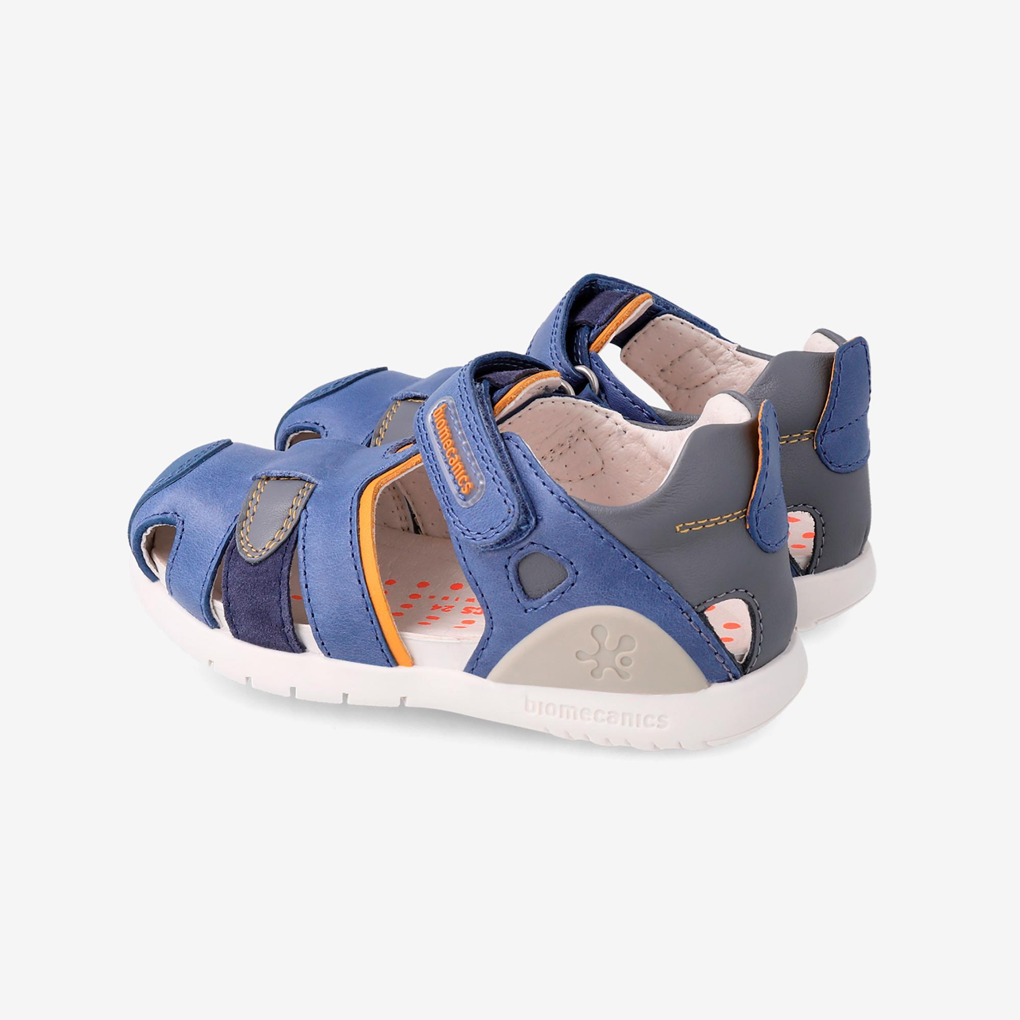 Sandalias Cangrejeras con Cierre Adherente para Niño Biomecanics 232250B Azules 3/5