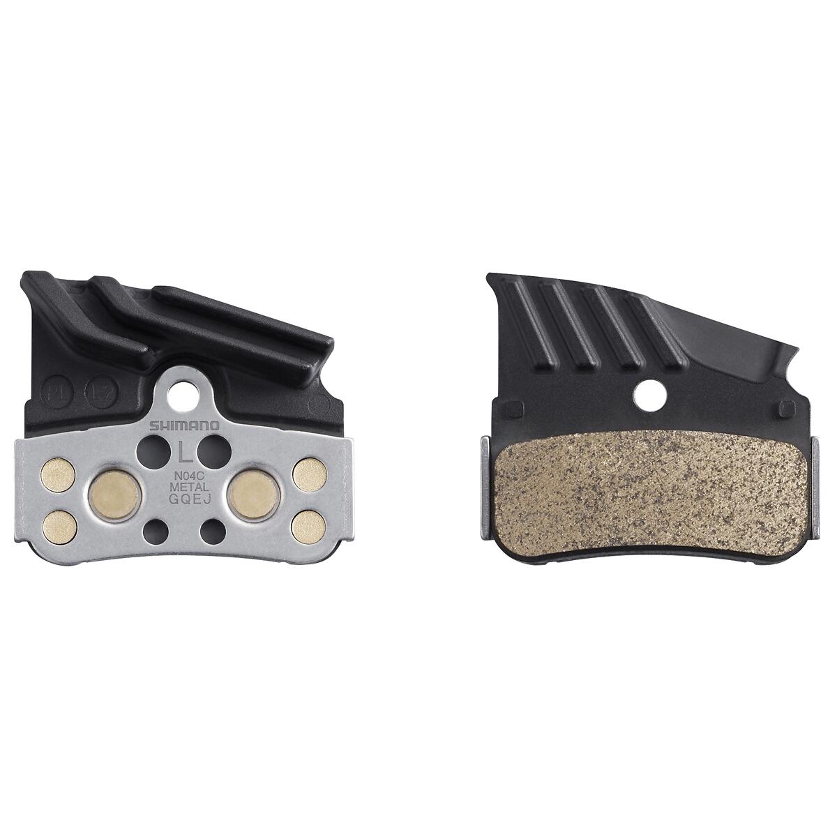 Plaquettes frein Shimano N03A résine 4 pistons avec ailette (Noir) 3/3