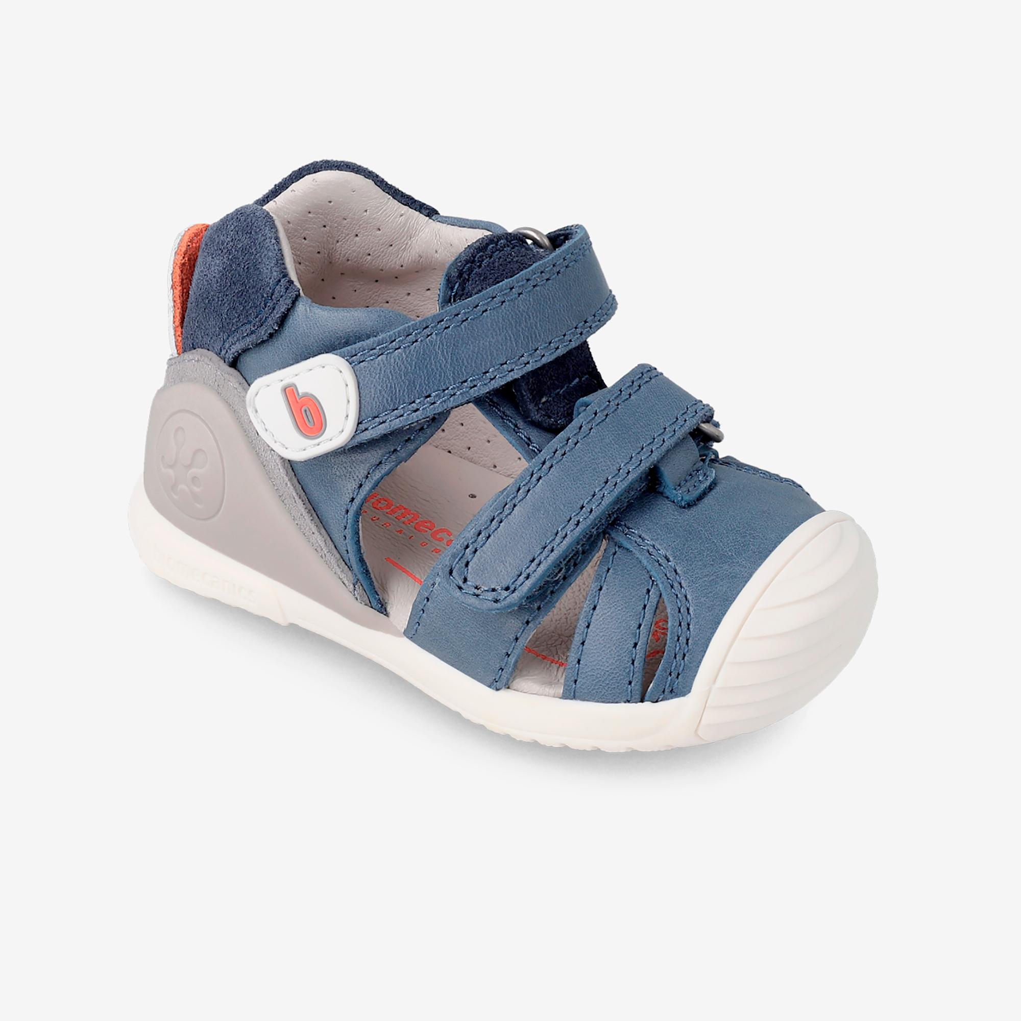 Sandalias Cangrejeras con Cierre Adherente para Niño Biomecanics 222156A Azules 4/5