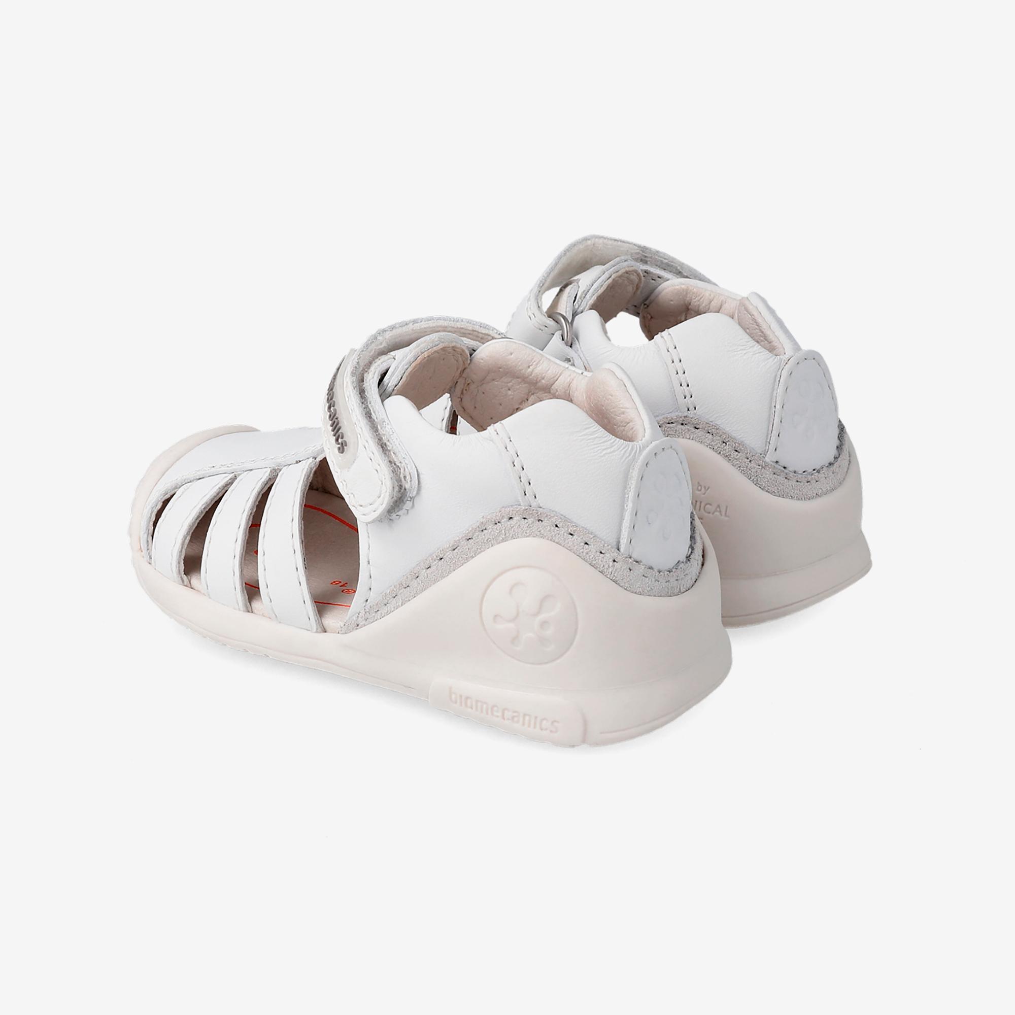 Sandalias Cangrejeras con Cierre Adherente para Niño Biomecanics 222143B Blancas 3/5