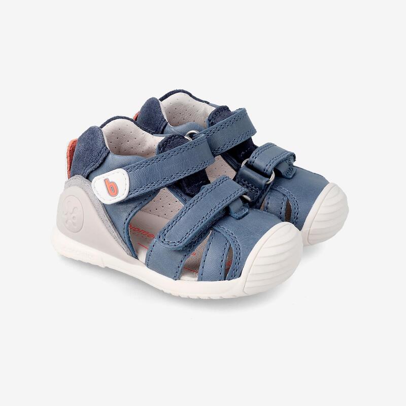 Sandalias Cangrejeras con Cierre Adherente para Niño Biomecanics 222156A Azules