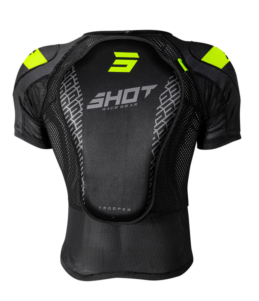Gilet VTT Shot Manches Courtes - Trooper Noir/Jaune Fluo 5/5