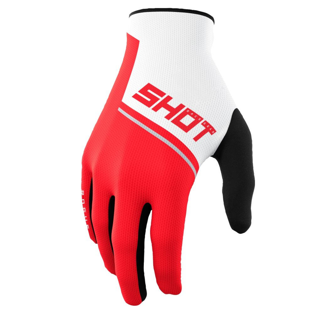Shot Race Gear - Gants Shot Rogue Revolt 2.0 Adulte Rouge - Gants - Blanc|noir|rouge - 44 L - Decathlon