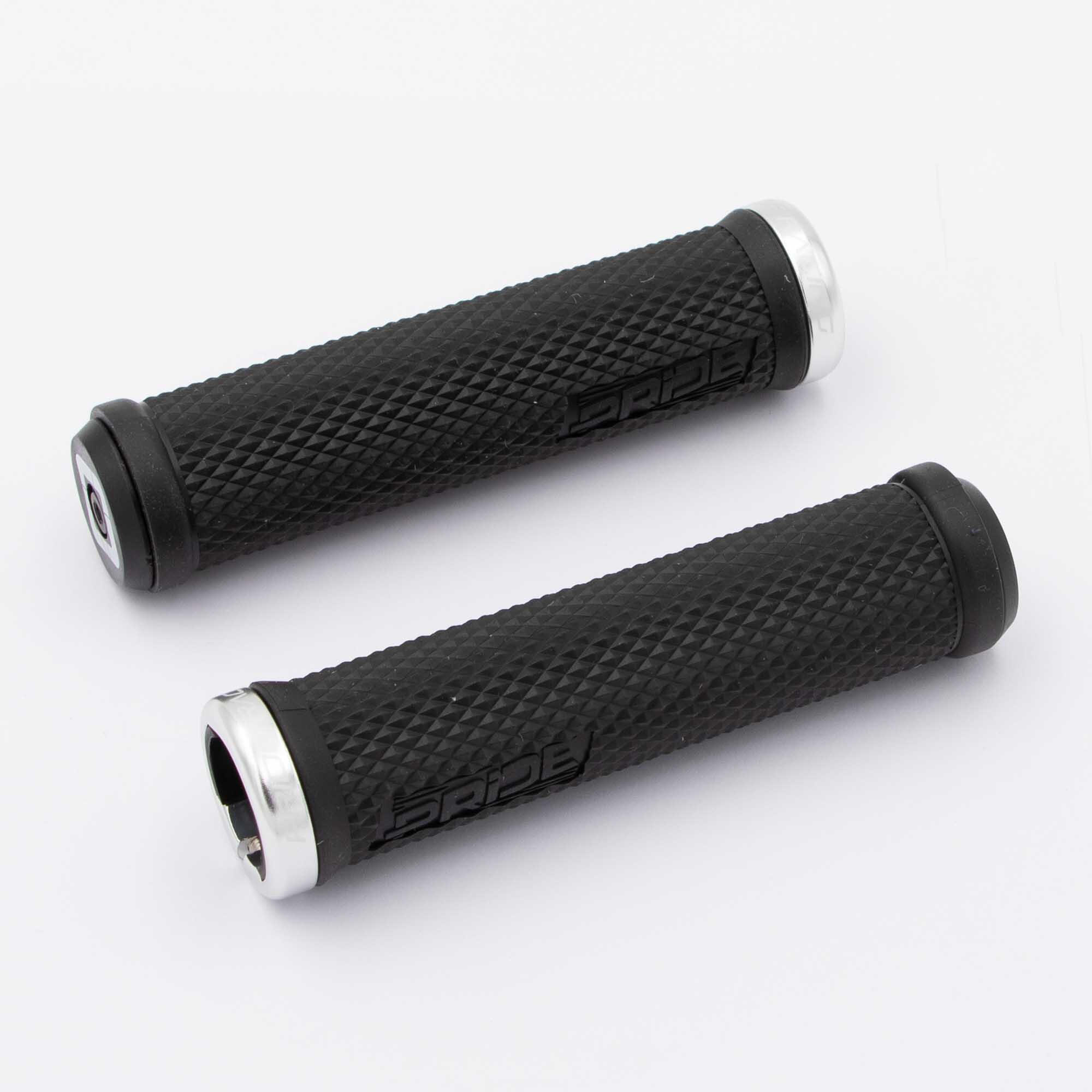 PRIDE RACING Impugnature bmx Cobra One Lock, Argento