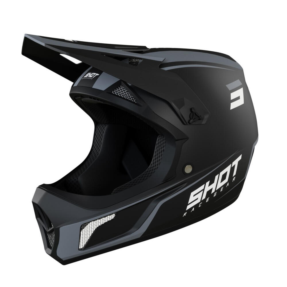 Casque Int gral Rogue United Noir Gris Adulte SHOT RACE GEAR