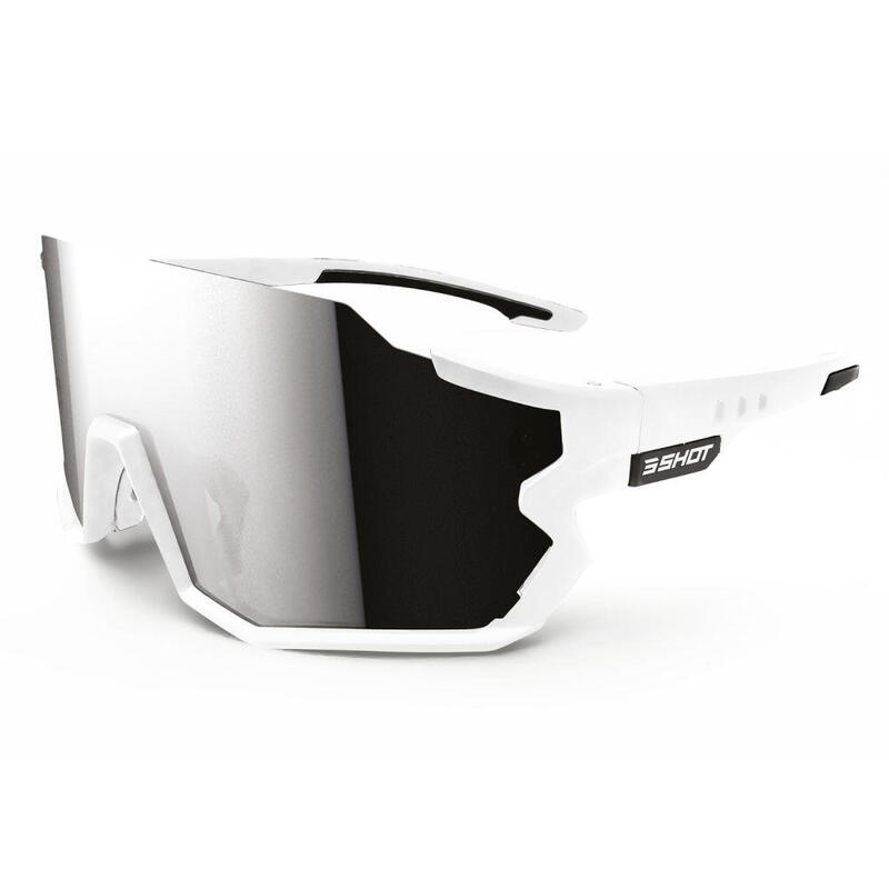 Occhiali da sole mtb Lunettes Shot Vista, Bianco